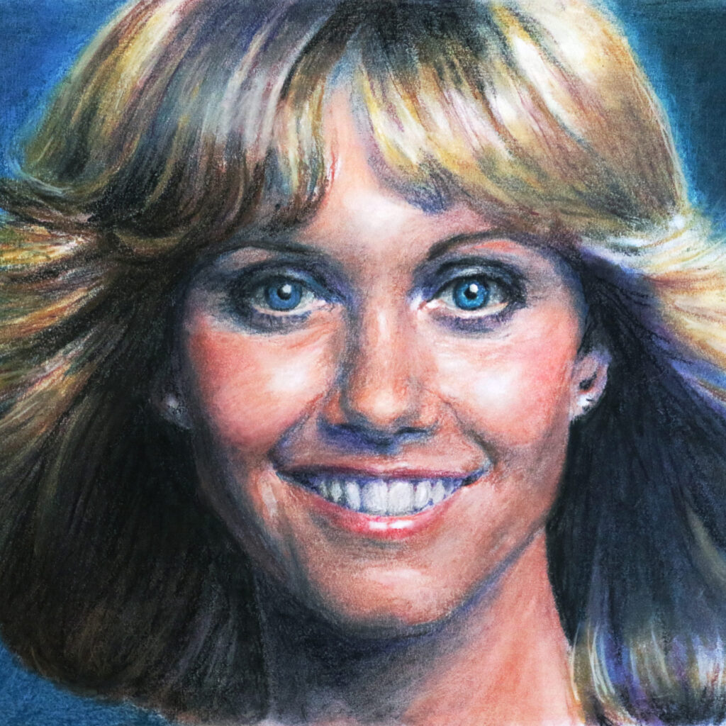 Portrait of Olivia Newton-John by Dane Ikin