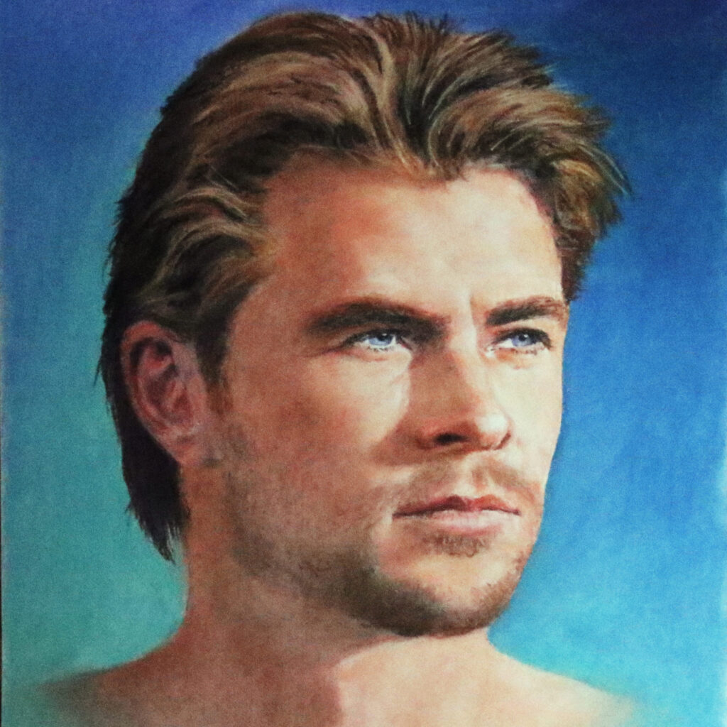 Portrait of Chris Hemsworth by Dane Ikin