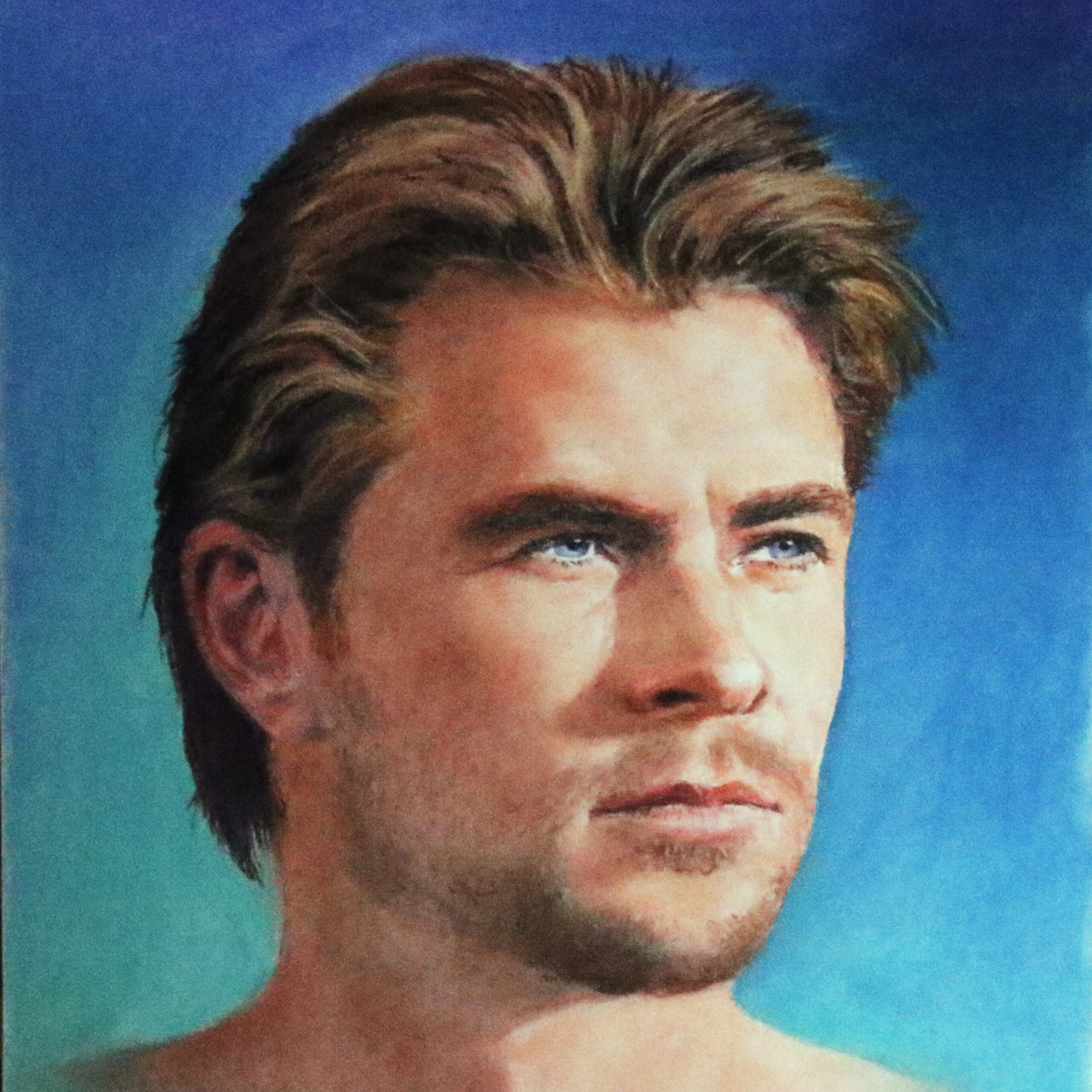 Portrait of Chris Hemsworth by Dane Ikin