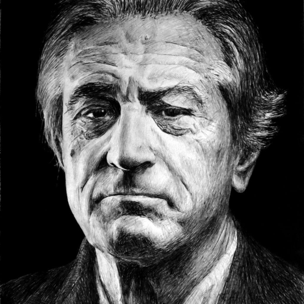 Portrait of Robert De Niro by Dane Ikin