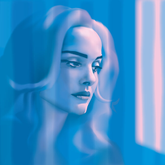 Digital portrait of Natalie Portman