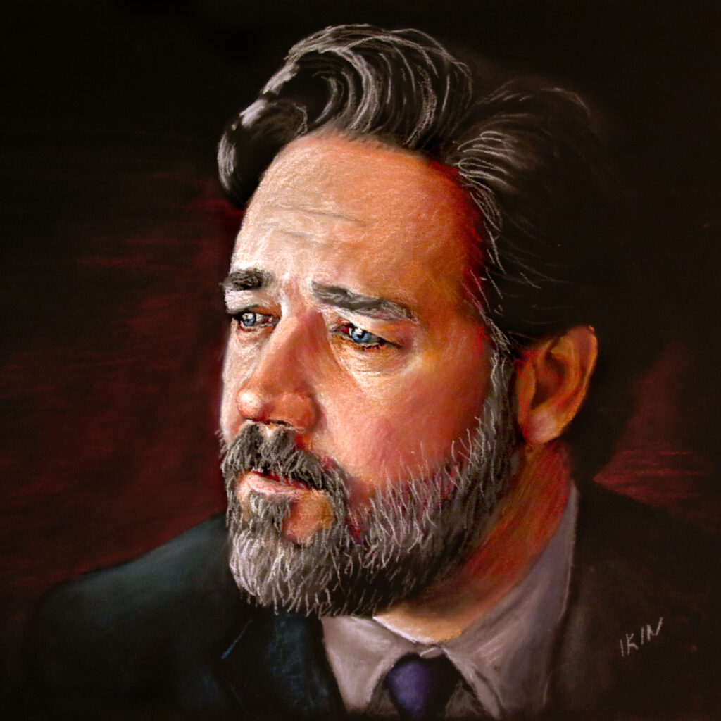 Portrait of Russell Crowe by Dane Ikin